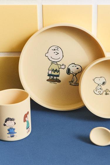 Zara CHILDREN’S PEANUTS™ TABLEWARE SET (SET OF 4) - Light yellow