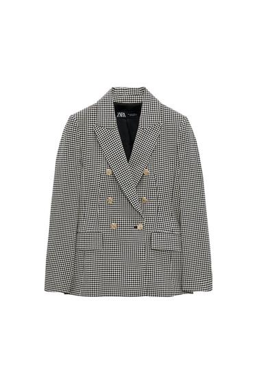 TEXTURED DOUBLE BREASTED BLAZER