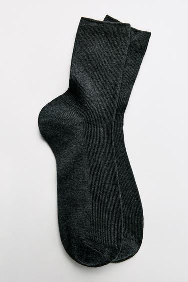 CALCETINES BAJOS - Gris oscuro de Zara