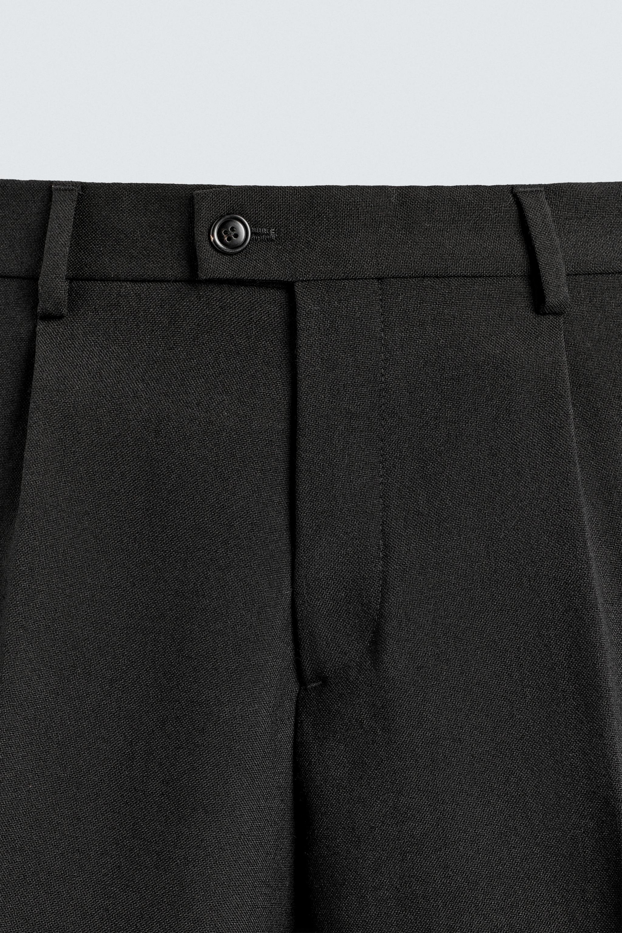 100% WOOL SUIT PANTS