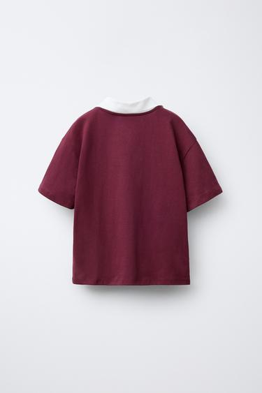 POLO IMPRIMÉ PRINCE ® - Bordeaux de Zara - Image 1