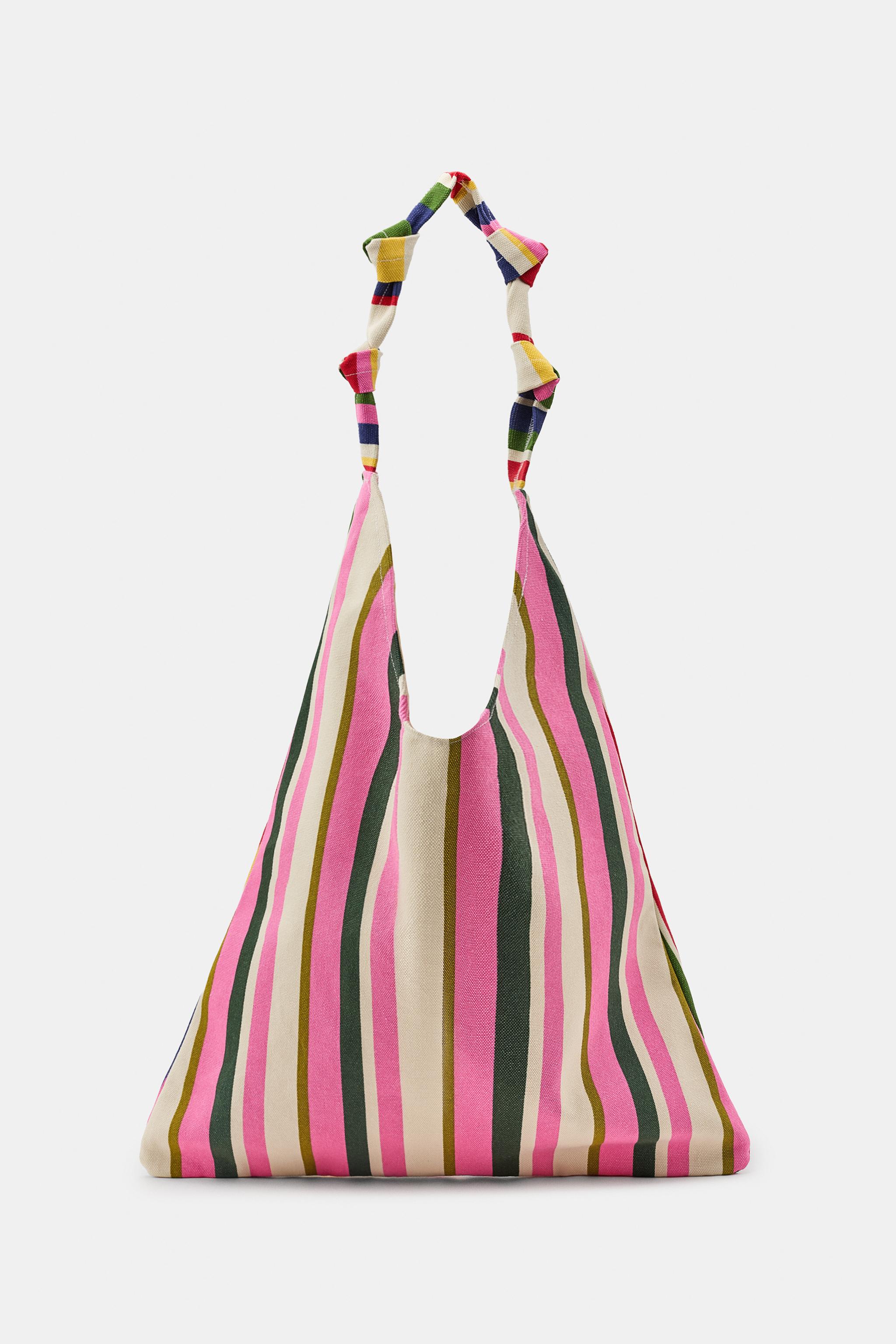 SAC EN TOILE À RAYURES