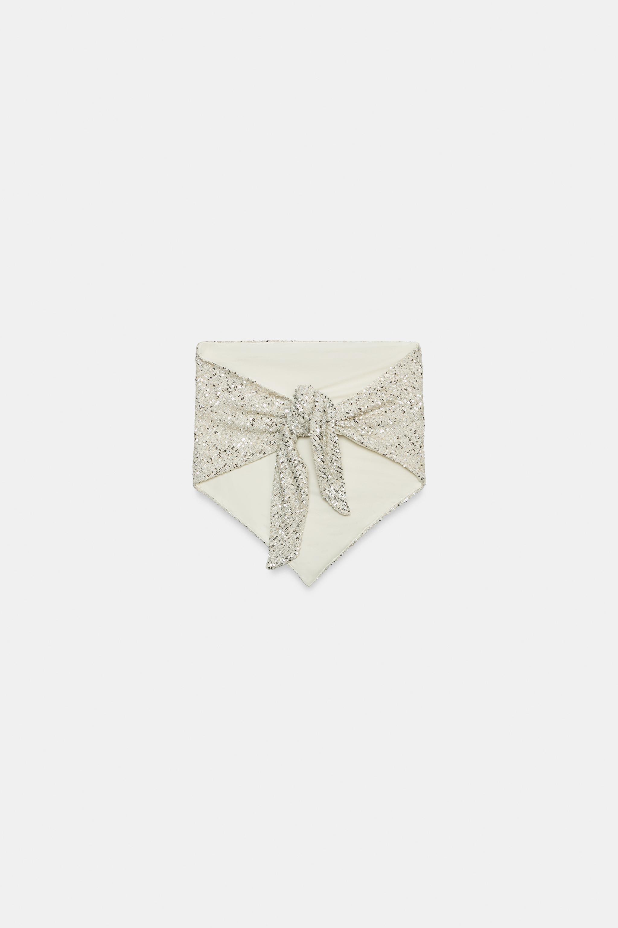 Zara Pullu Straplez Top görsel 6