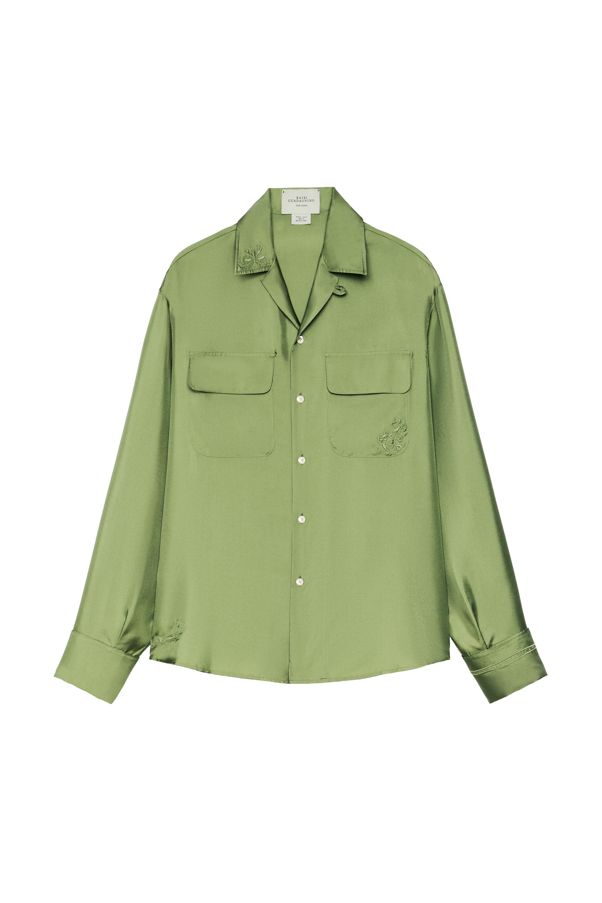 100% SILK POCKET SHIRT