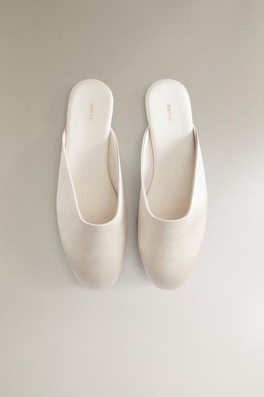 SATEEN MULES - Beige by Zara - Image 2