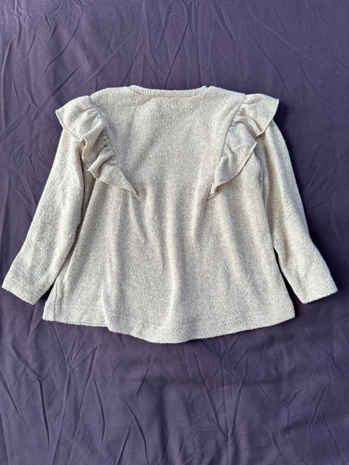 SOFT LONG SLEEVE RUFFLE TOP - Image 2