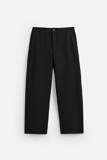 REGULAR FIT TROUSERS - Black by Zara - Image 6