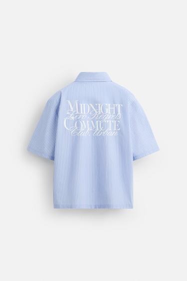 TEXT STRIPE SHIRT - Stripes by Zara - Image 7