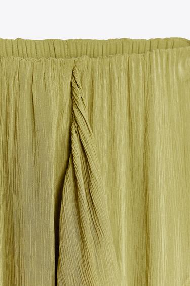 ZW COLLECTION RUFFLED SKIRT - Olive green by Zara - Image 11