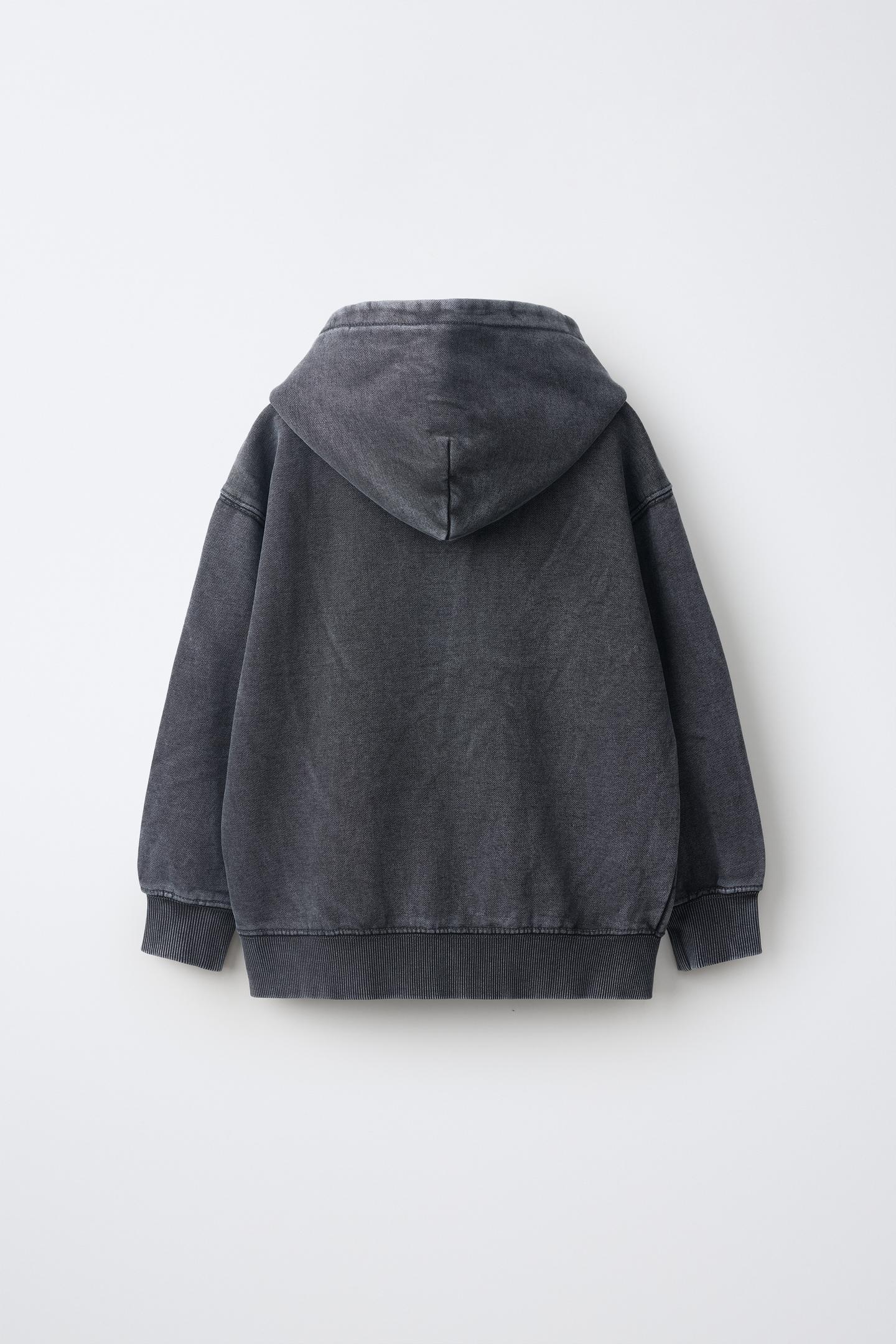 Детская толстовка Zara Rolling Stones © Print, цвет: Антрацитовый серый — фото 2