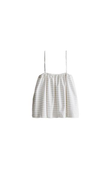 STRIPED TOP - Ecru by Zara