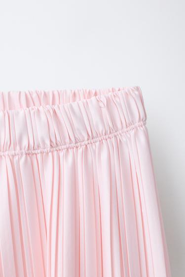 WIDE-LEG PLEATED TROUSERS - Pink by Zara - Image 2