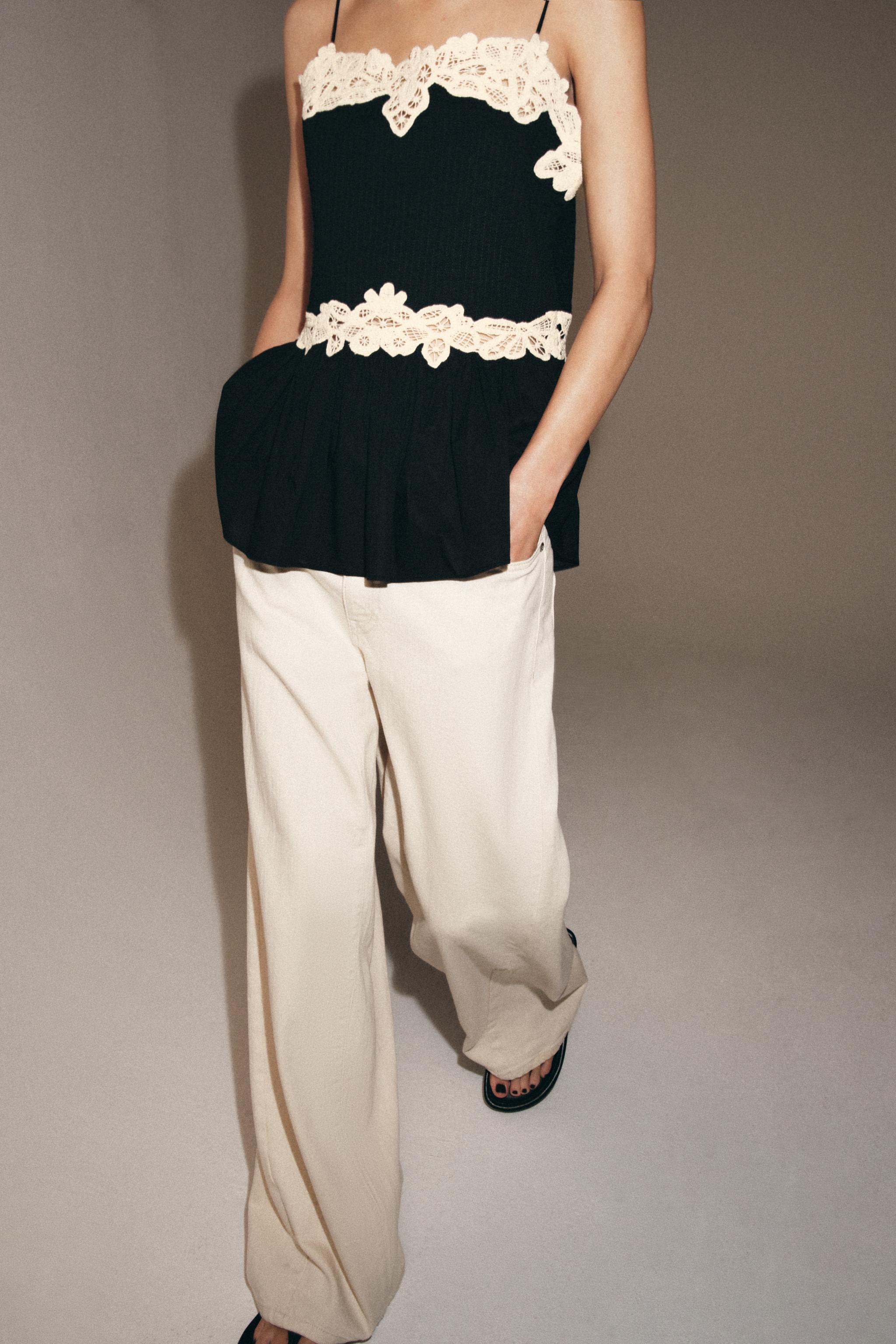 ZW COLLECTION KONTRAST DANTEL TOP