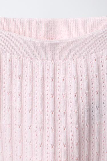 LEGGING EN MAILLE AJOURÉE - Rose pâle de Zara - Image 2