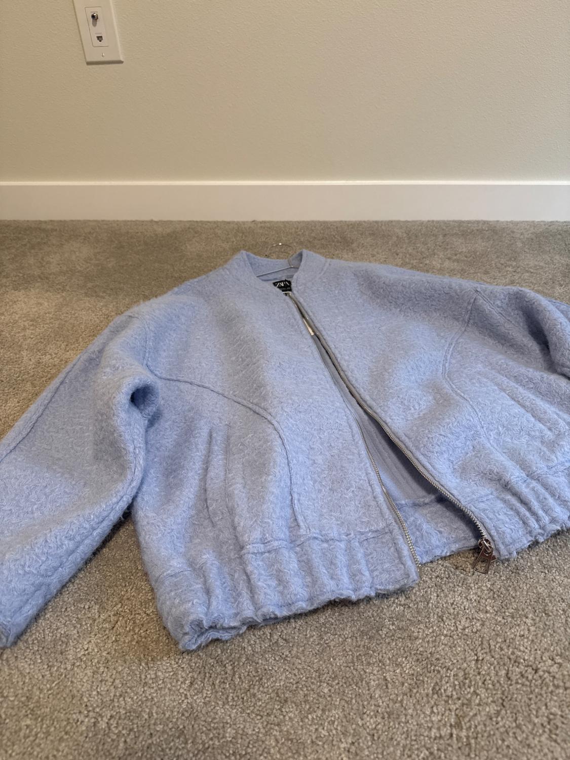 OVERSIZED BOUCLE BOMBER - Image 3