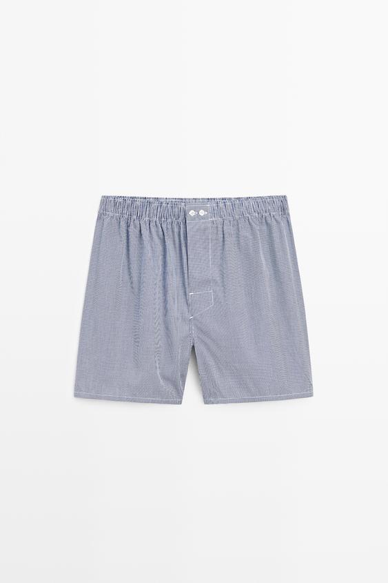 100% cotton micro-check boxers from Zara - $30