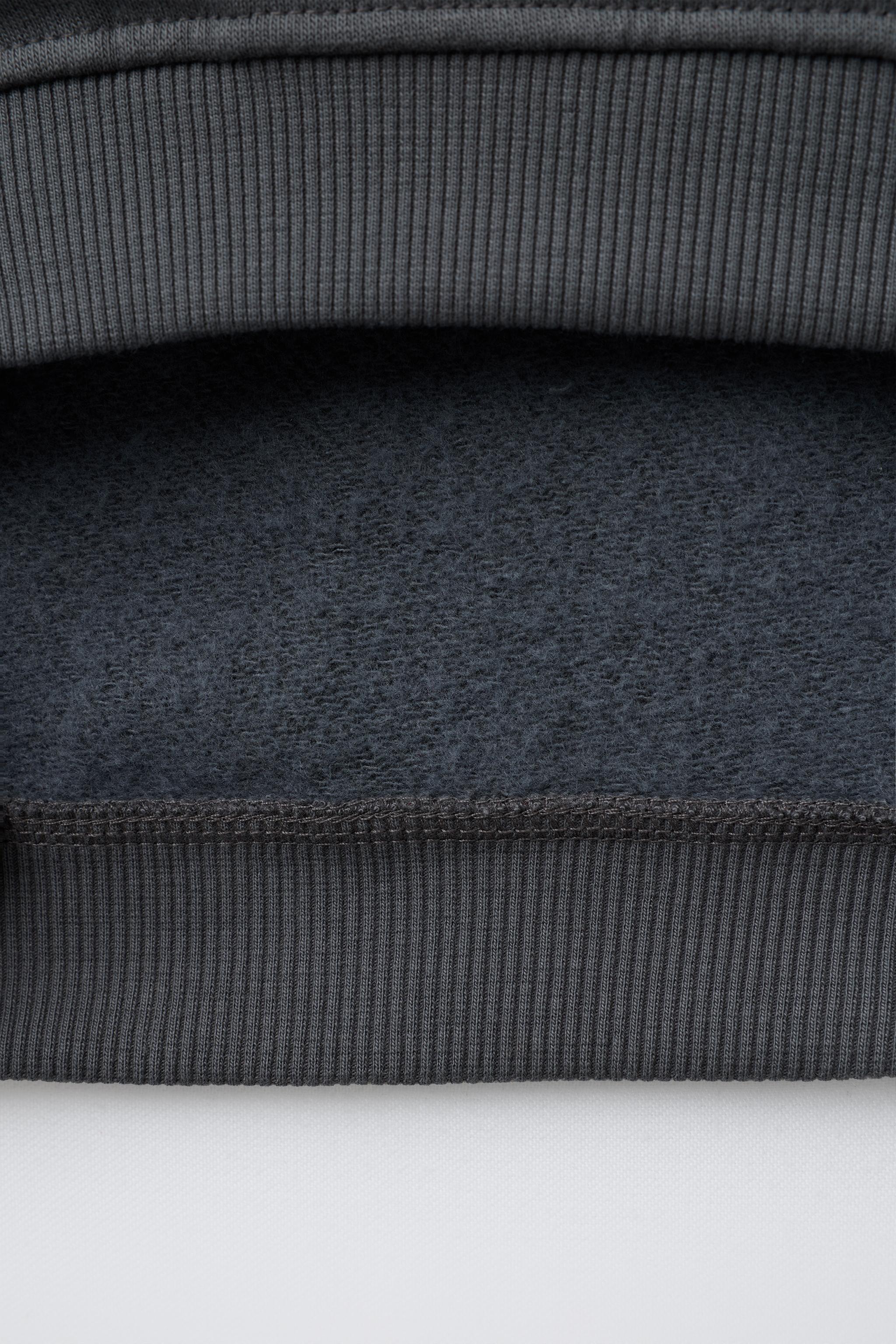 そふと COLOR BLOCK ZIP SWEATSHIRT - Maroon Grey | ZARA United States