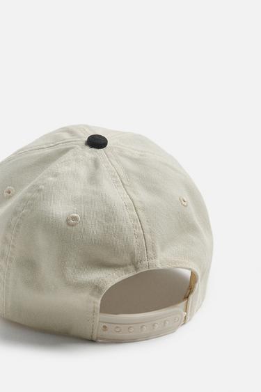 FADED EMBROIDERED CAP - Ecru by Zara - Image 3
