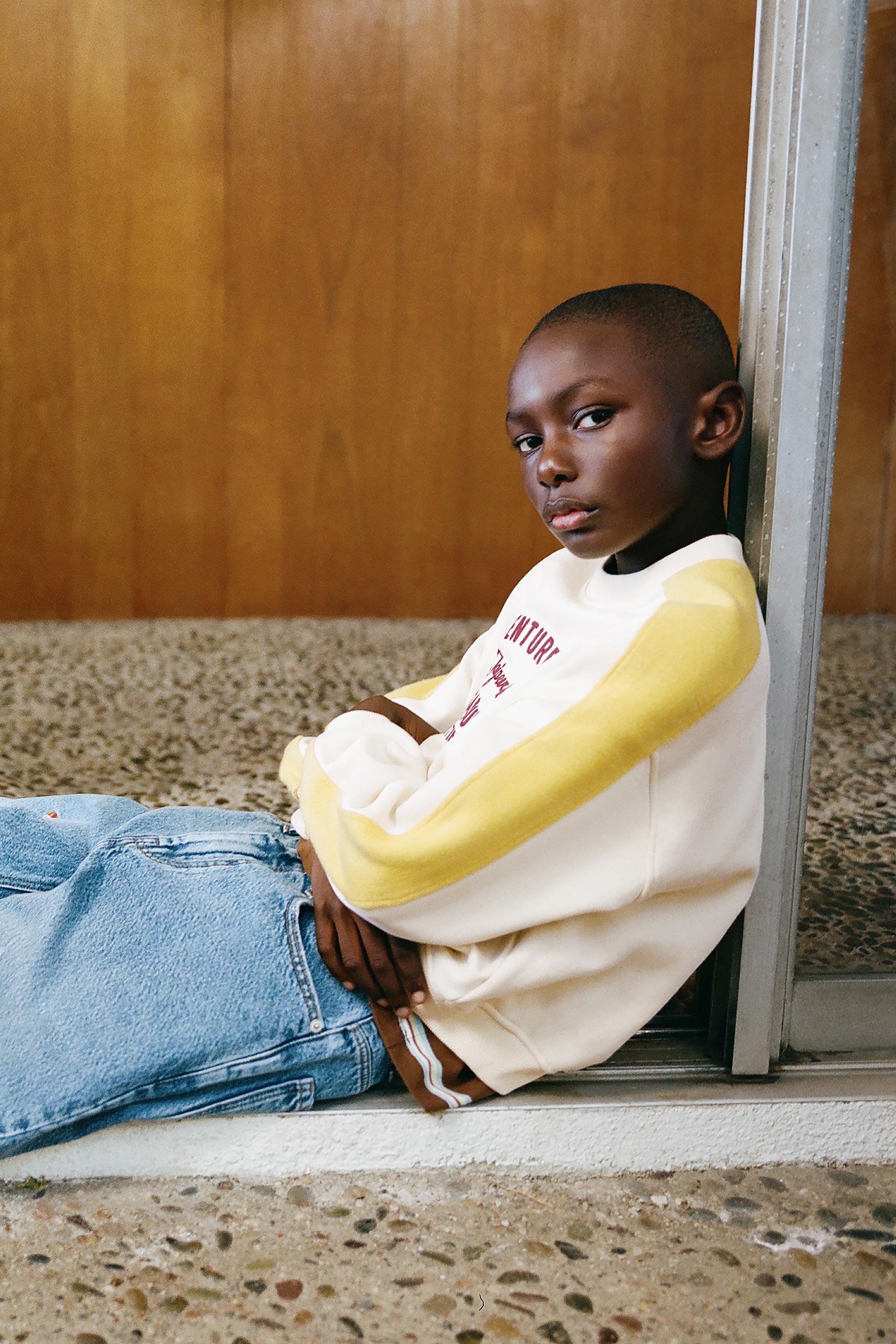 刺繍入りバルーンデニムパンツ - ブルー | ZARA Japan / 日本