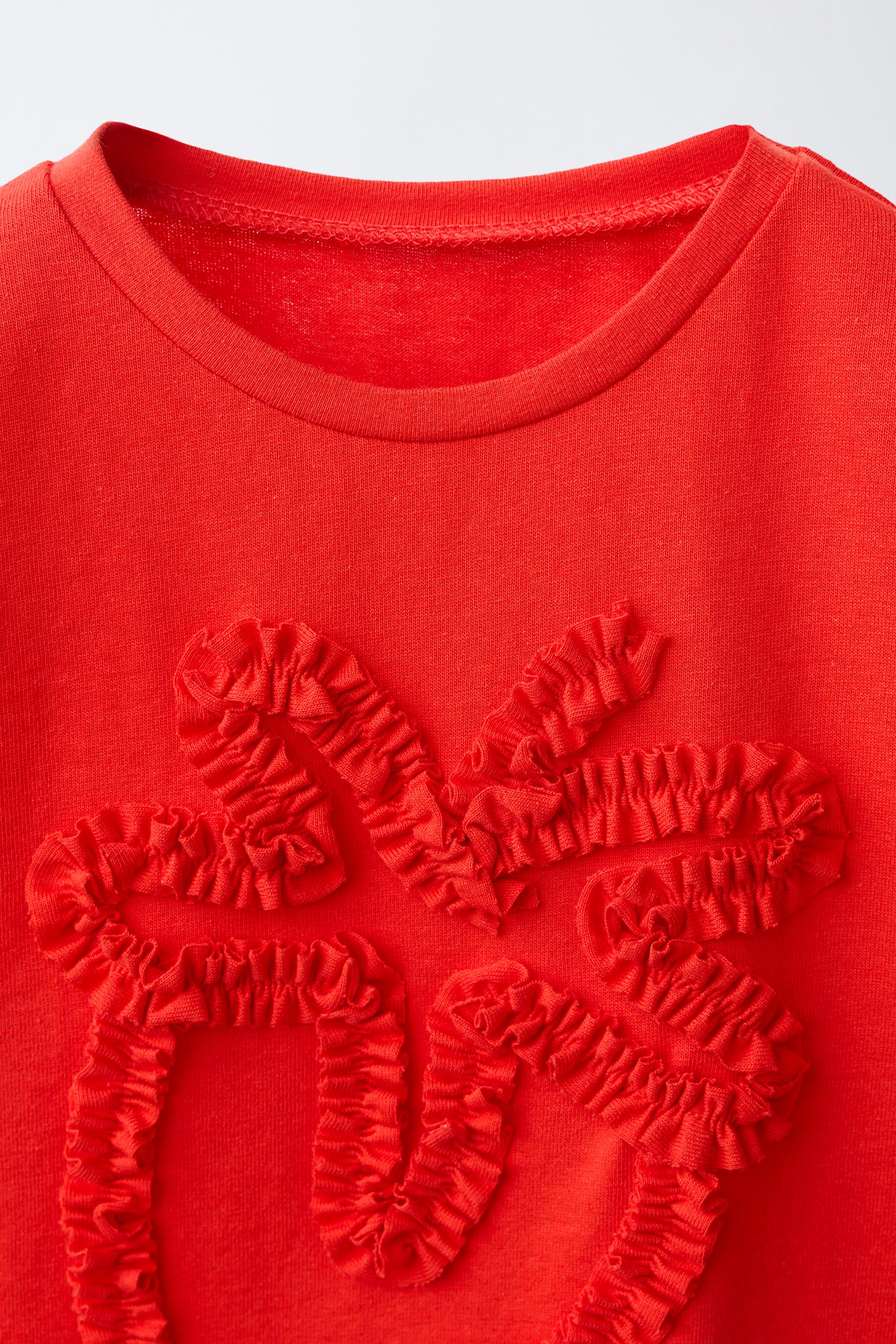 RUFFLY PRINT T-SHIRT