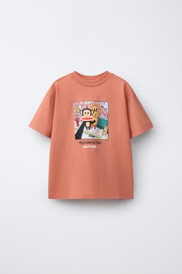 ФУТБОЛКА С ПРИНТОМ PAUL FRANK™ — МЕДНЫЙ от Zara