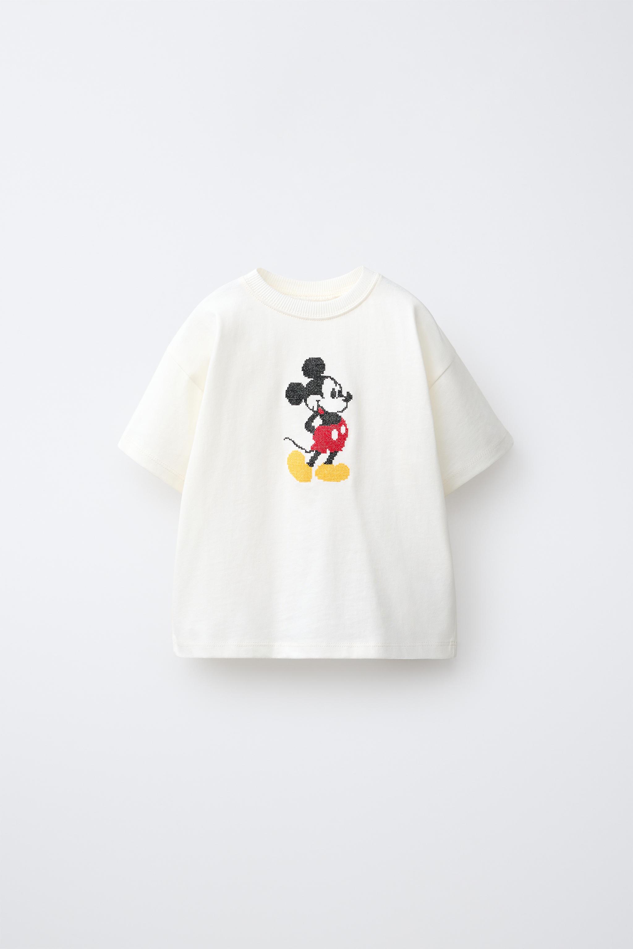 Детские футболки Zara MICKEY MOUSE © DISNEY CROSS STITCH EMBROIDERED T-SHIRT — фото 2