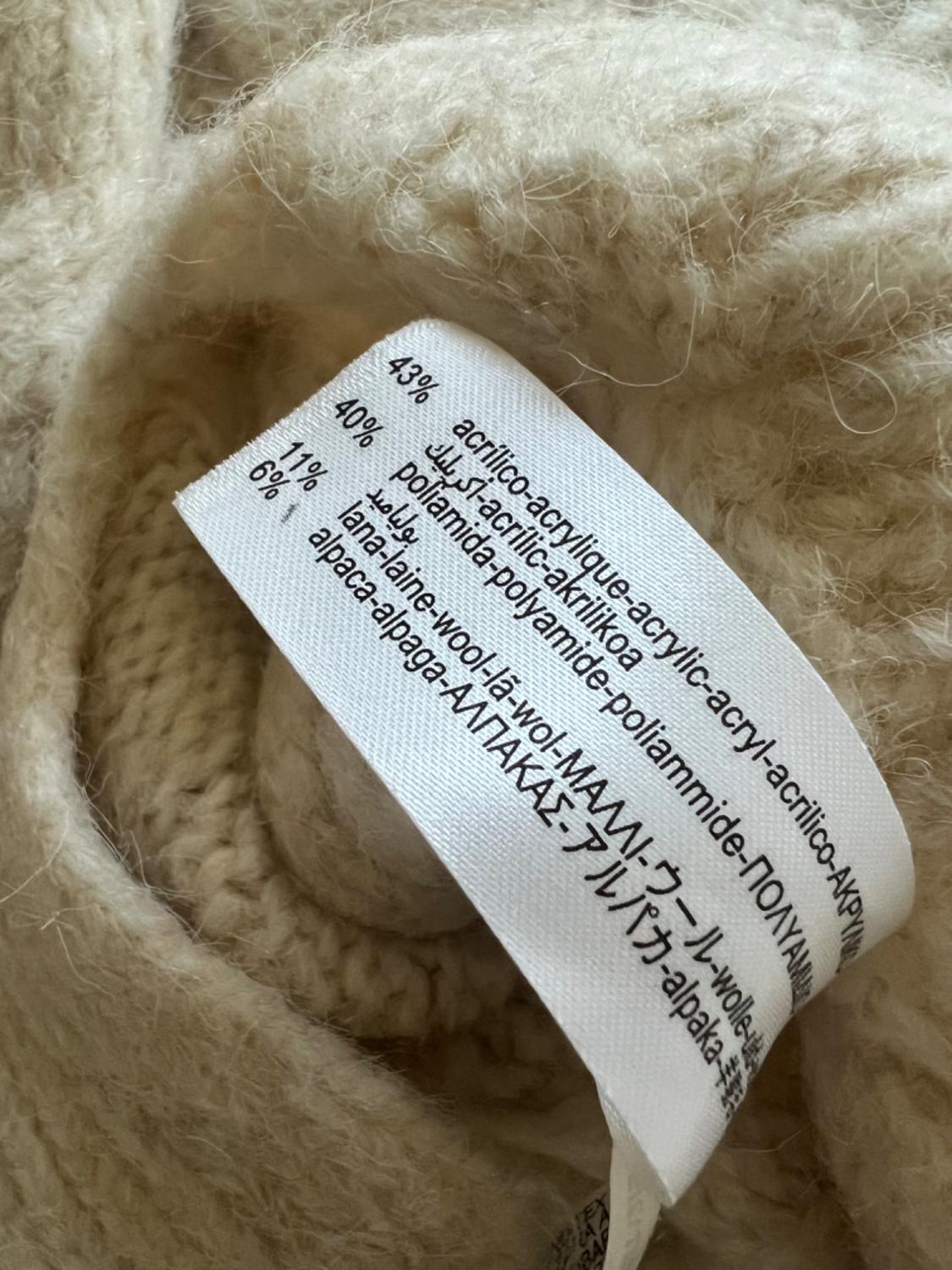 HOODED CABLE-KNIT SWEATER - Image 4