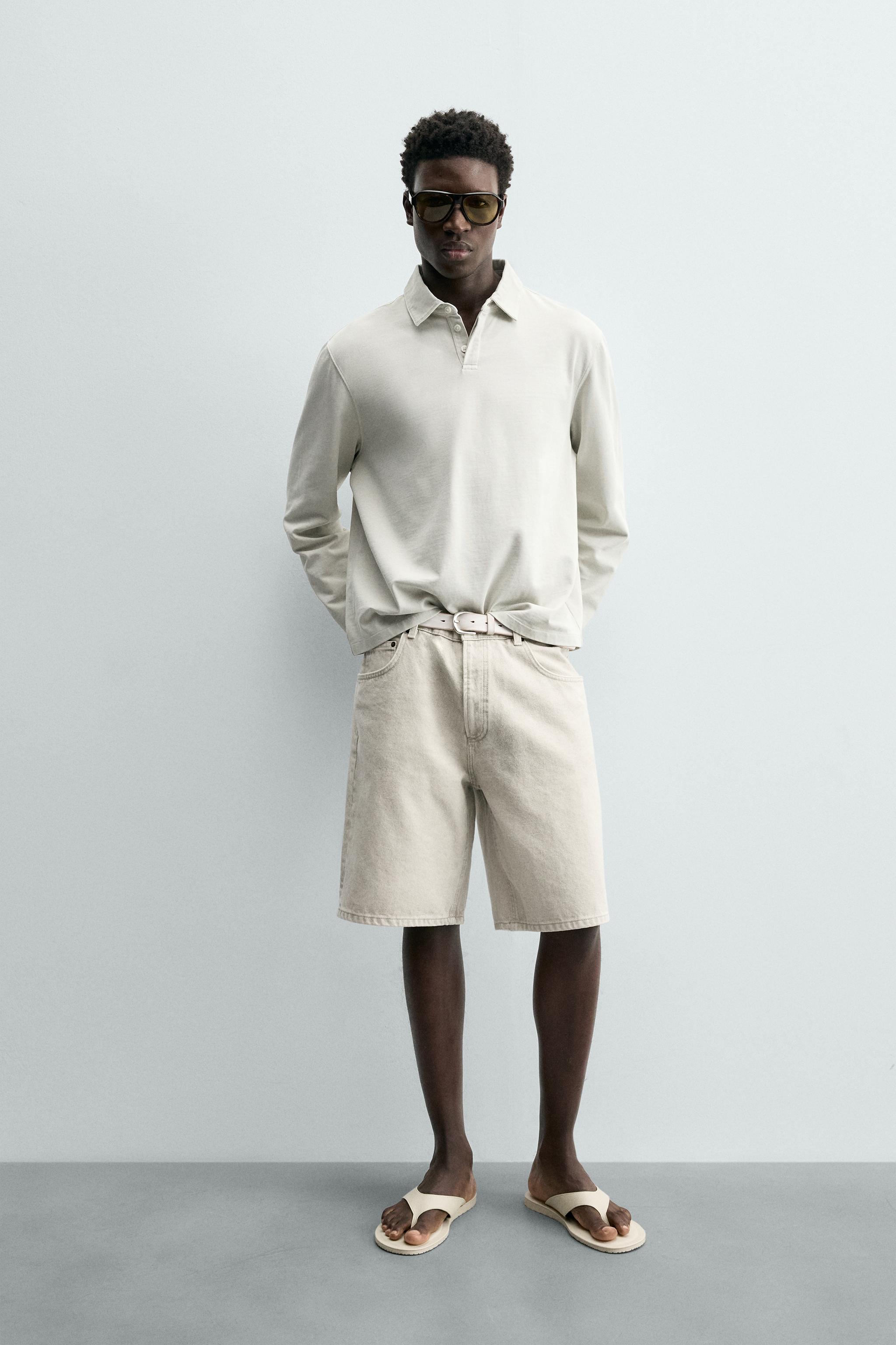 Zara REGULAR FIT DENIM BERMUDA