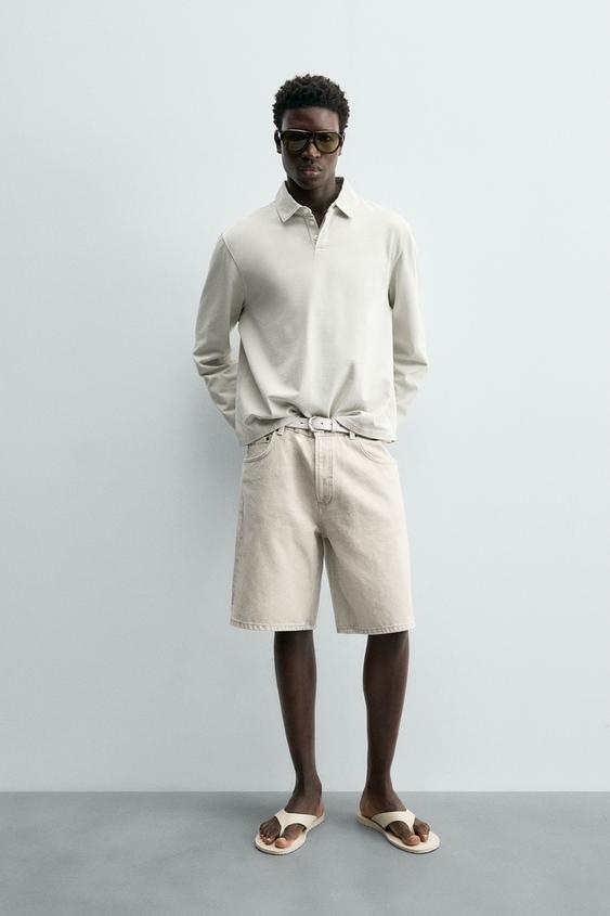 برمودا دنيم REGULAR FIT - رمل الخاص بـ Zara - صورة 0