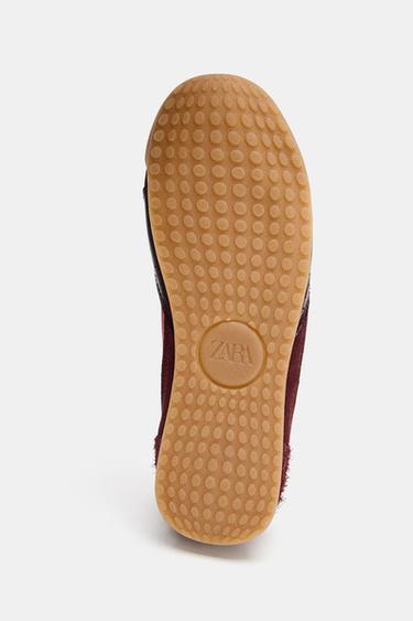 CONTRAST SNEAKERS - Burgundy Red by Zara - Image 4