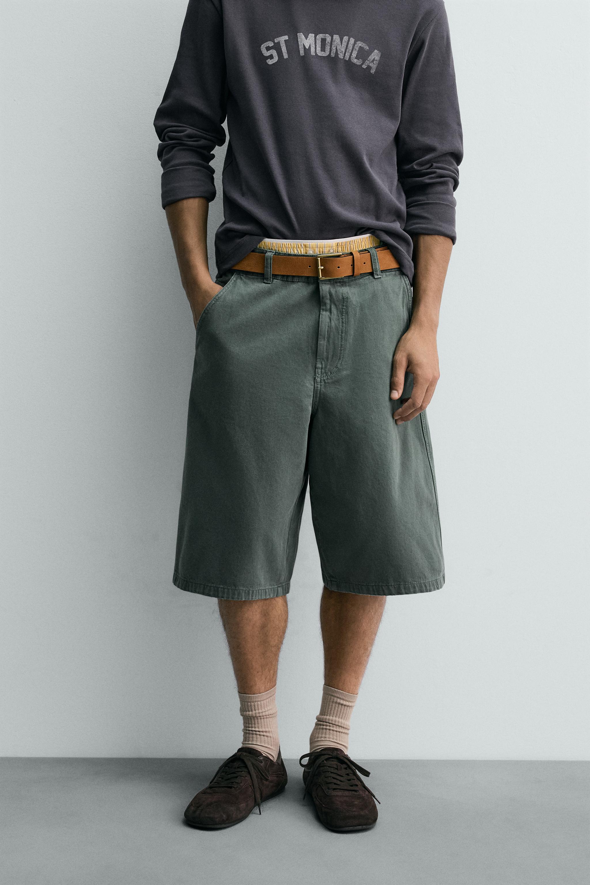 グリーンショートパンツ – メンズ | ZARA 日本