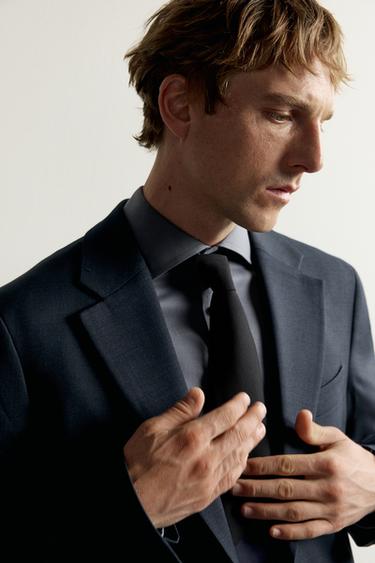 VESTE DE COSTUME CONFORT - Bleu marine de Zara - Image 4