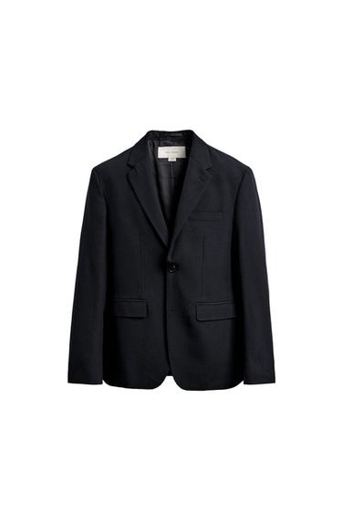 WOOL SUIT BLAZER - Navy blue by Zara