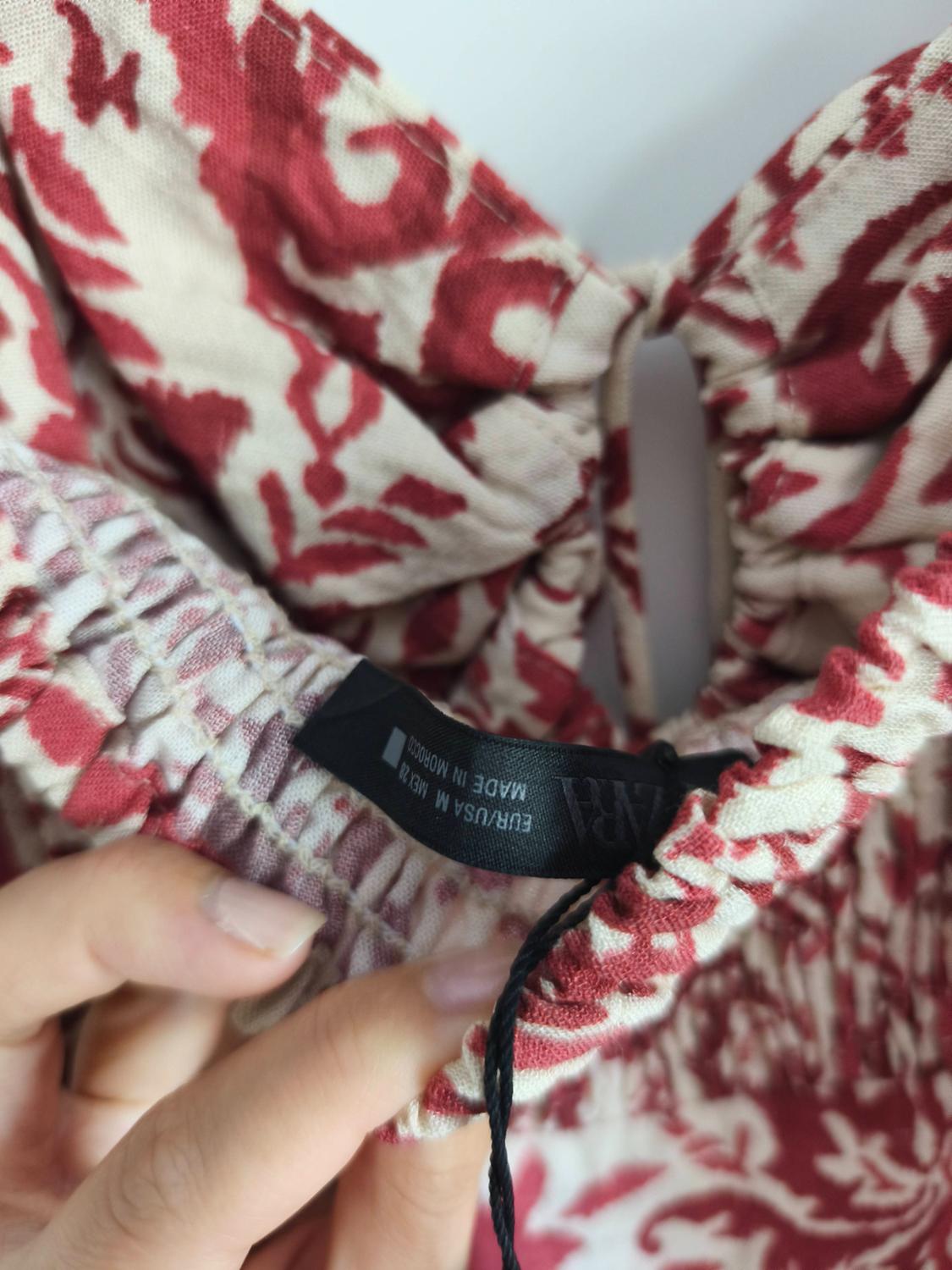 PRINTED RUSTIC MIDI DRESS - Image 6