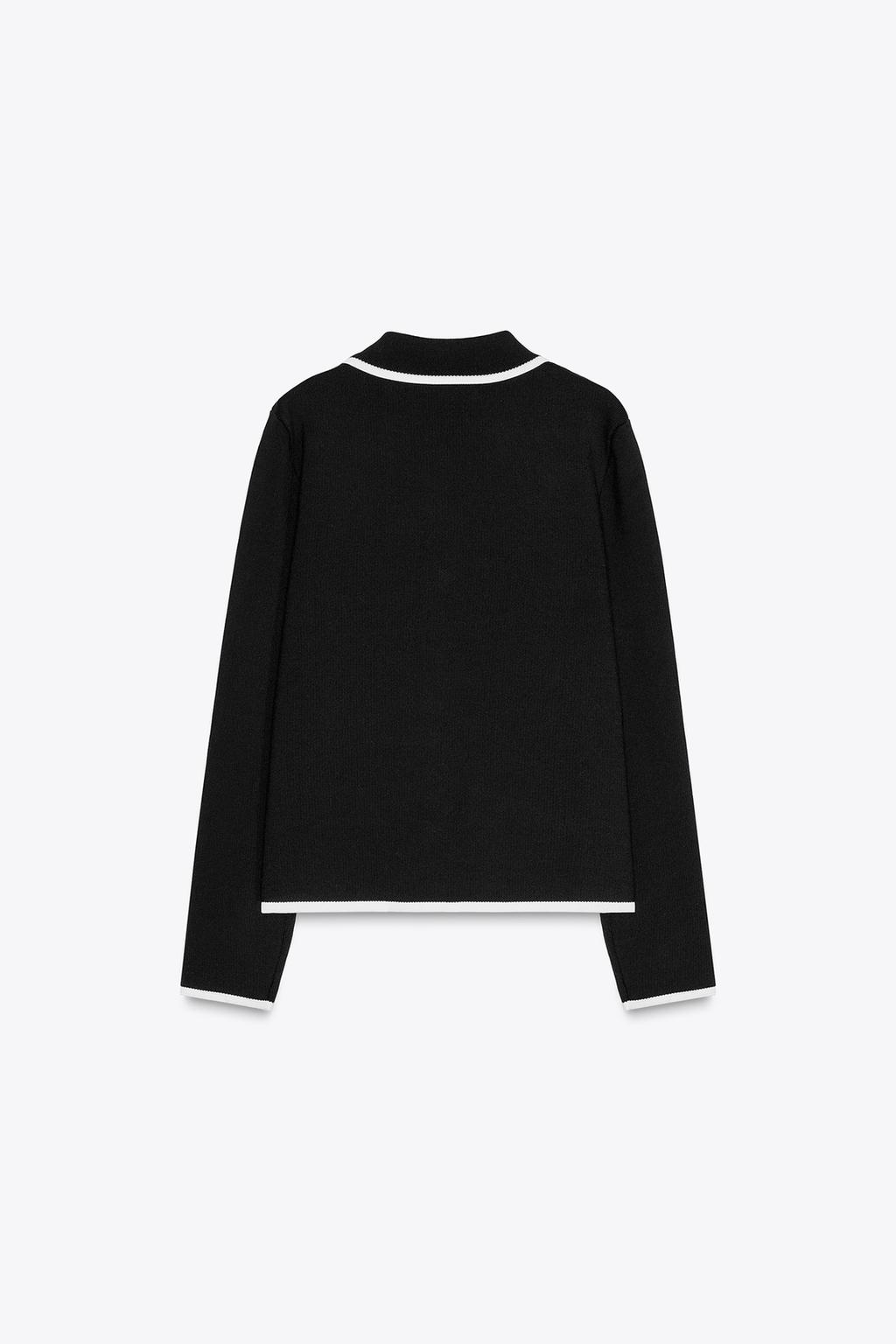 Thumbnail image for KNIT CARDIGAN WITH CONTRAST TRIMS