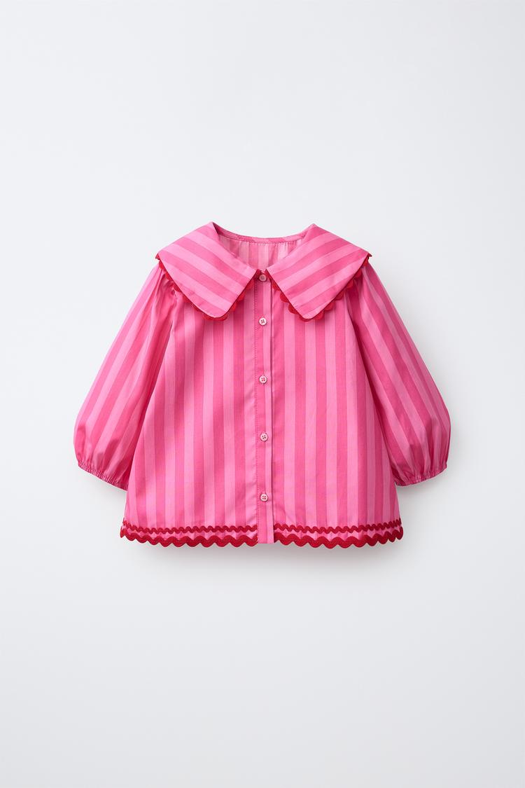 Camisa de rayas con fruncido 2