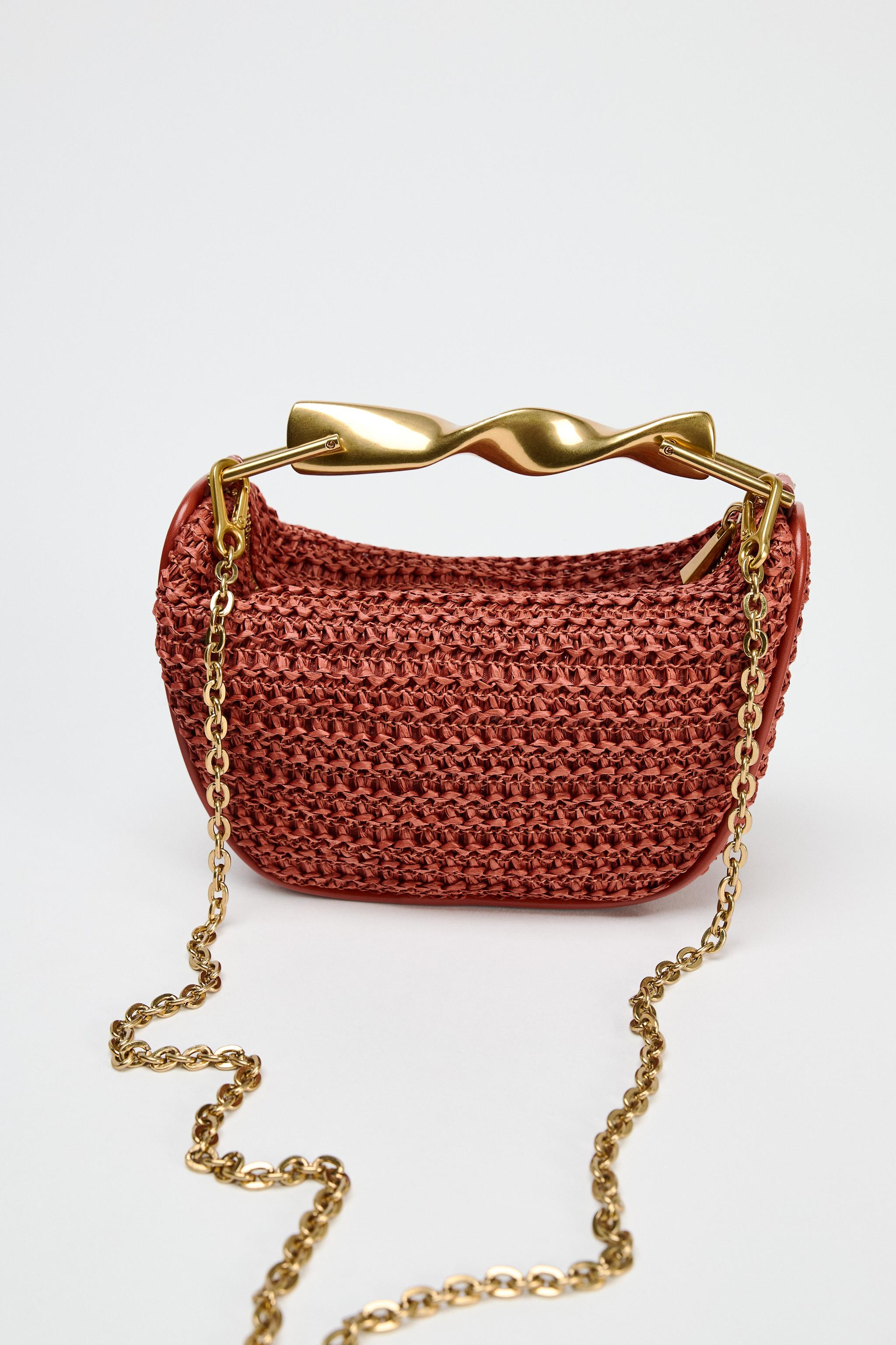 ZARA【NEW】BRAIDED TOP MINI BAG BRAIDED BODY MINI BAG - Green | ZARA United States