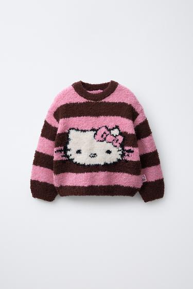 HELLO KITTY © SANRIO STRIPED KNIT SWEATER - Pink by Zara - Image 0