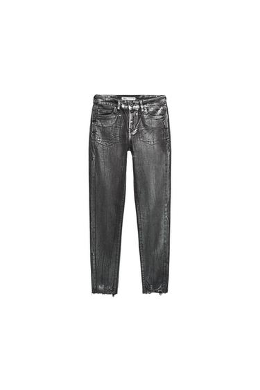 Z1975 SKINNY MID-RISE FOIL JEANS