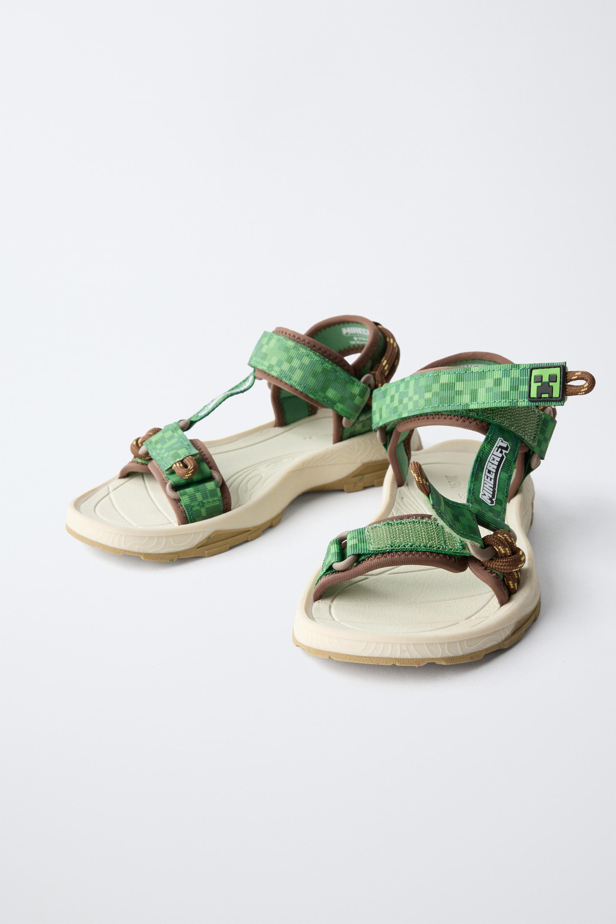 Детские сандалии Zara MINECRAFT © MOJANG AB. ™ TECHNICAL SANDALS — фото 4