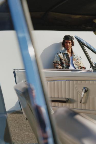 BLOUSON REMBOURRÉ JACQUARD FORD © - Vert olive de Zara - Image 1