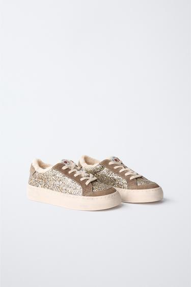TENNIS PAILLETTES EFFET MOUTON - Gris de Zara - Image 1