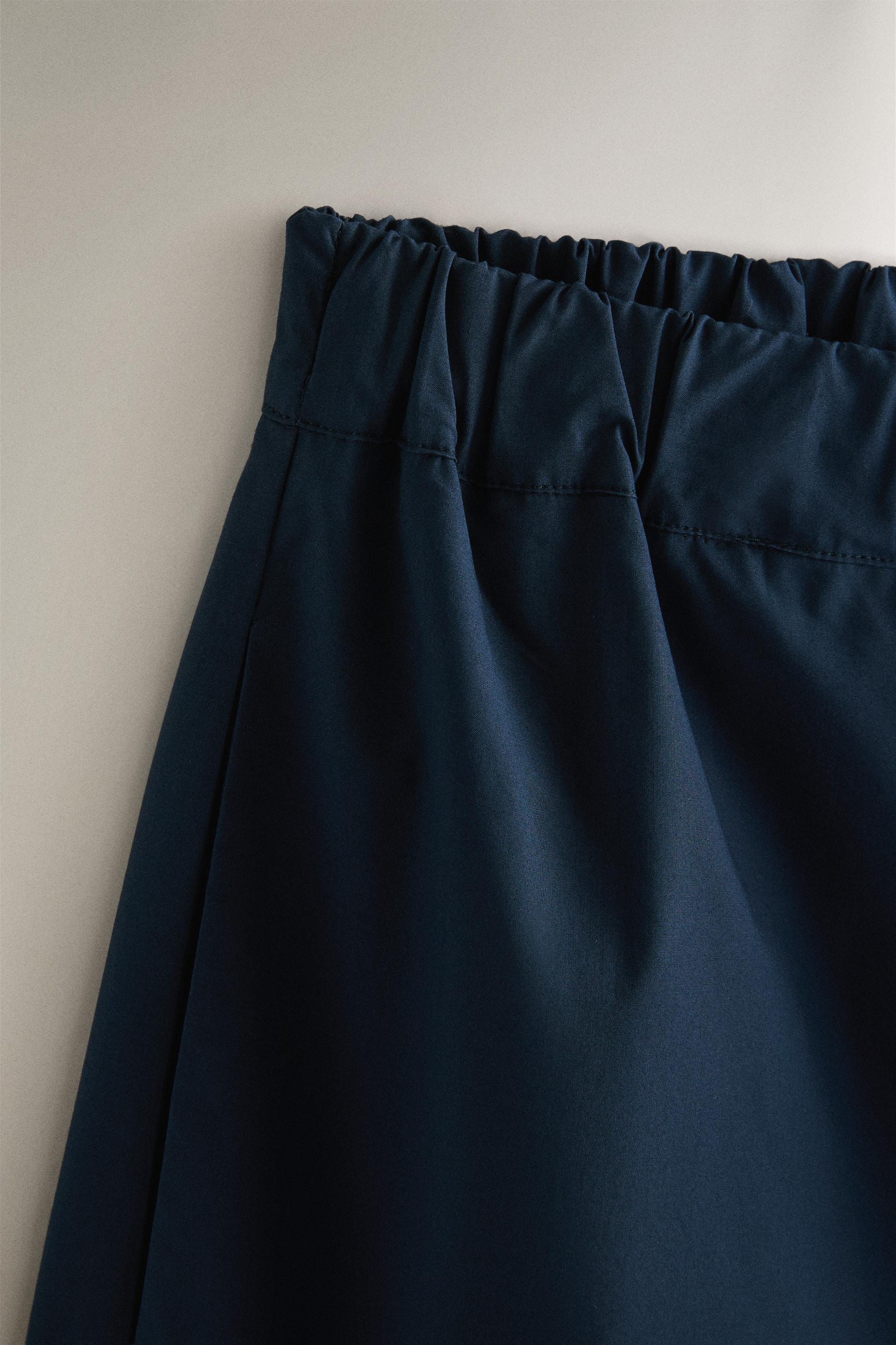 COTTON POPLIN TROUSERS