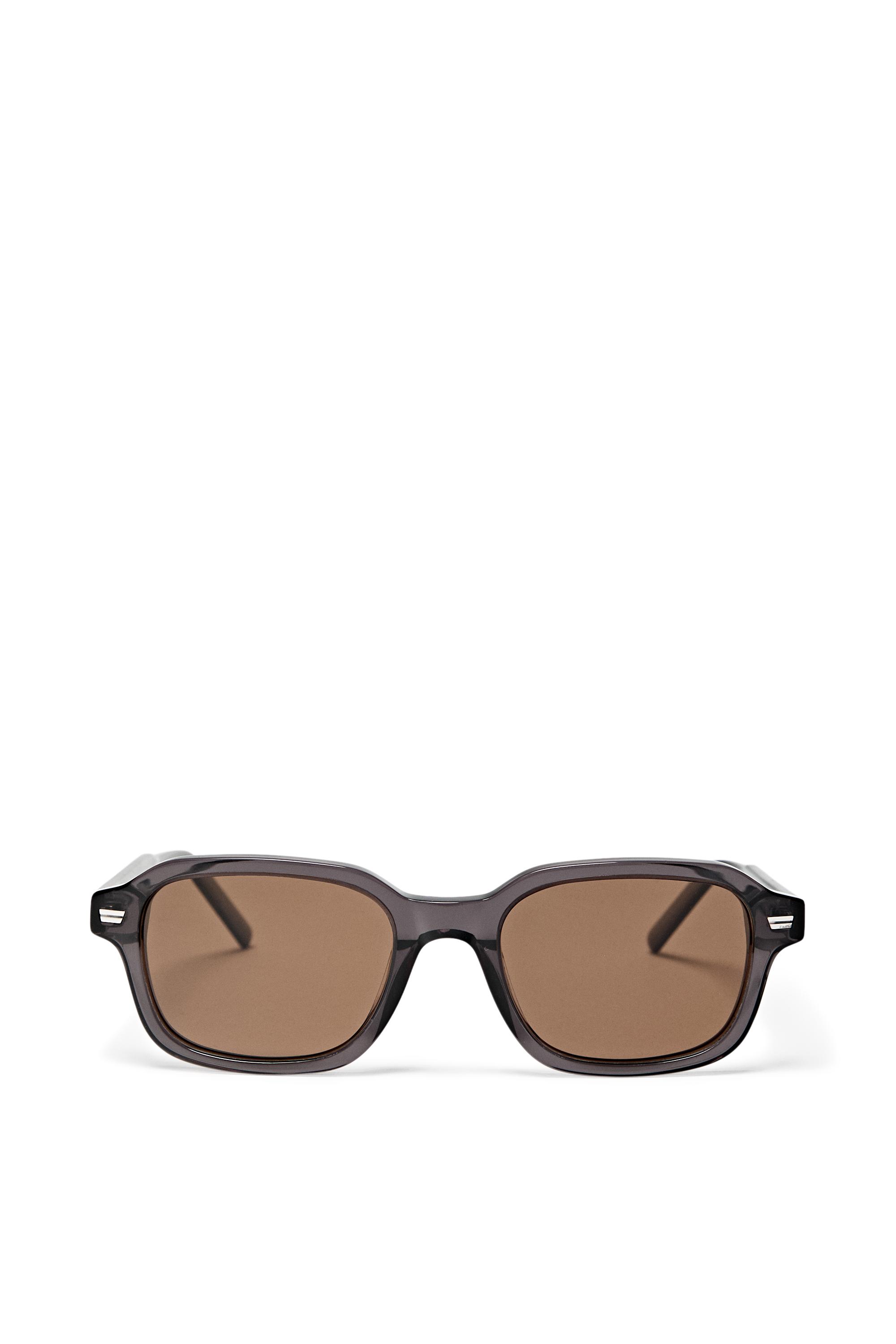 Square sunglasses - Anthracite grey | ZARA United States