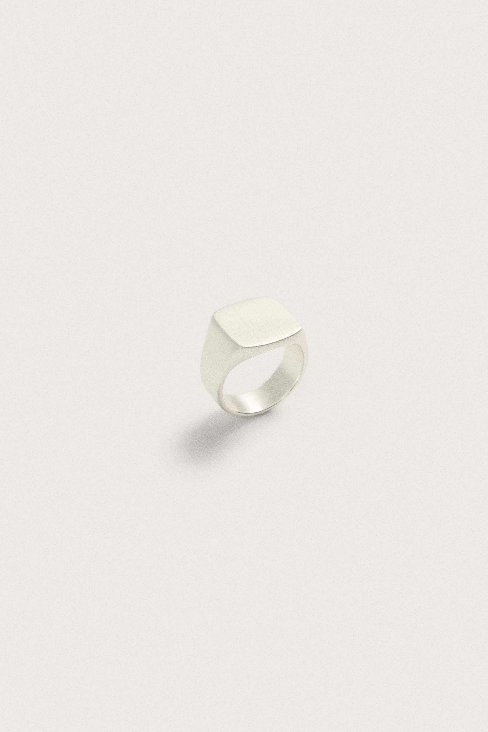 Мужские аксессуары Zara METAL SIGNET RING — фото 4