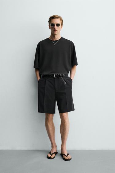 RELAXED FIT SOFT T-SHIRT - Black by Zara