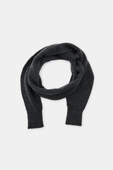 ÉCHARPE EFFET MANCHES - Gris de Zara