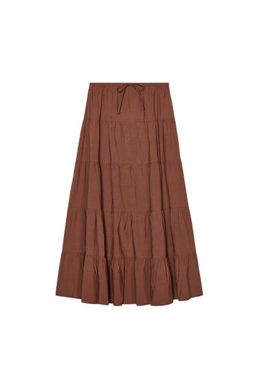 PANELLED LONG SKIRT
