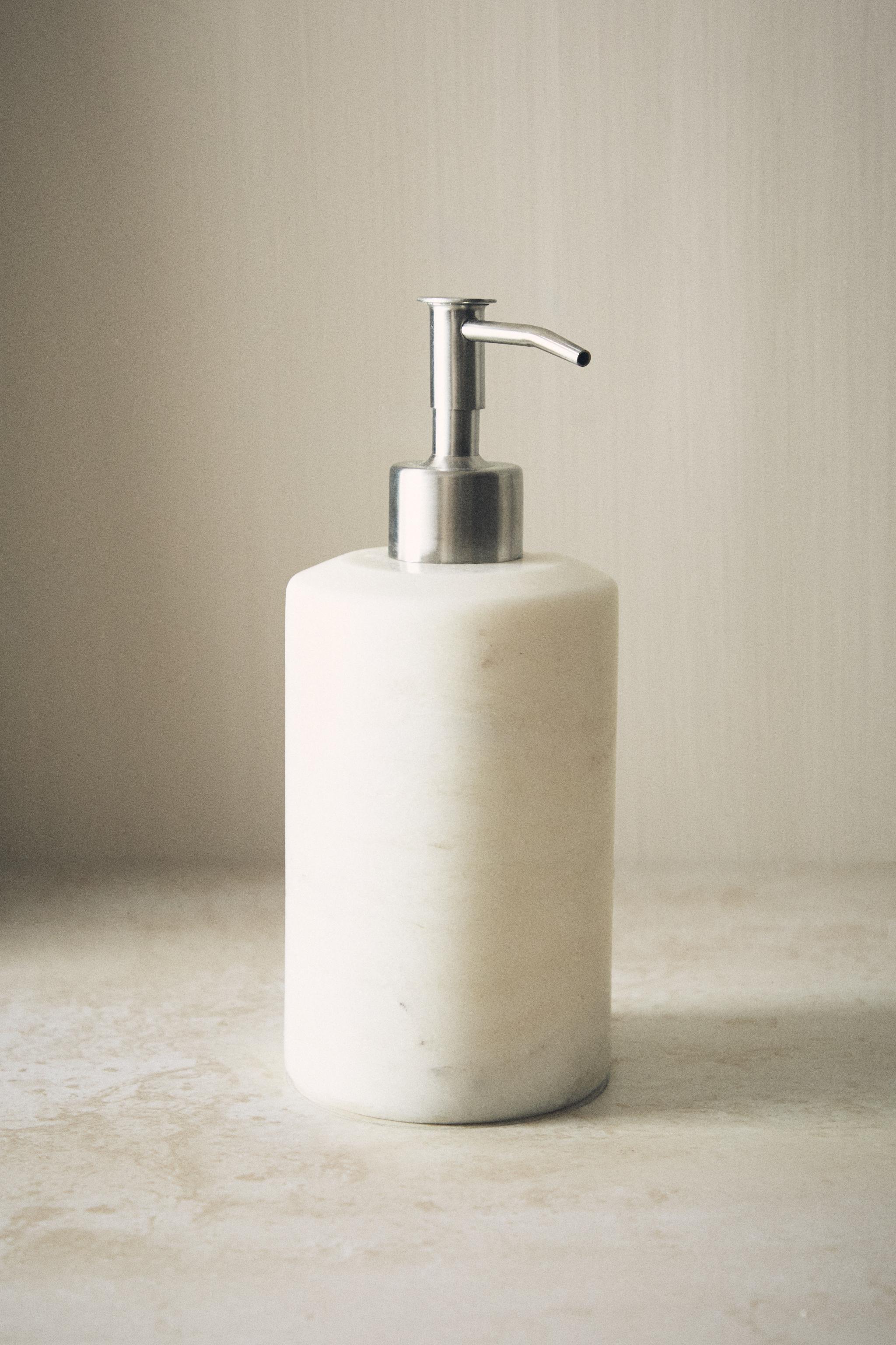 WHITE MARBLE SOAP DISPENSER