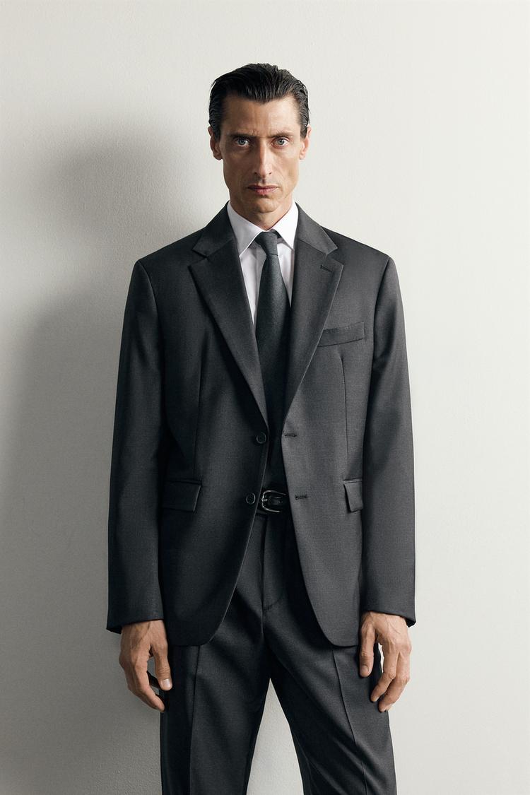 100% WOOL SUIT BLAZER